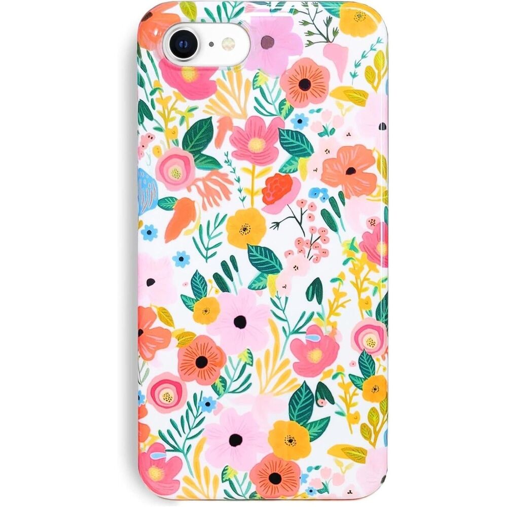 iPhone SE 2020 & 8/7 Case, Soft Shockproof/ Garden Flower Pattern Slim Fit